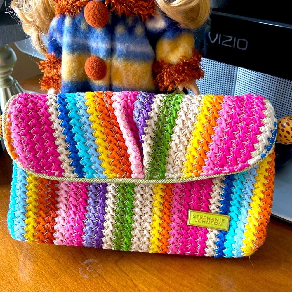 Stephanie Johnson colourful makeup purse
